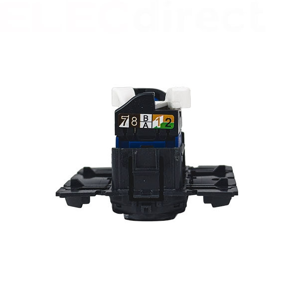 Legrand - Céliane 2024 - Prise RJ45 simple Cat.6 FTP complète noire - 1 poste - Réf : 080251 + CM0345 + CN0346 + CP0101