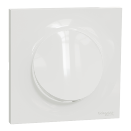 Schneider - Odace 2011 - Sortie de câble + Plaque - Fixation VIS - Blanc - Ref. : S520662+S520702