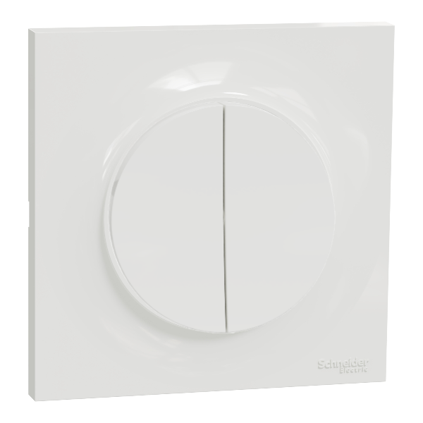 Schneider Odace - Double Va-et-vient Complet - 10A - 250V - Réf : S520214+ S520702