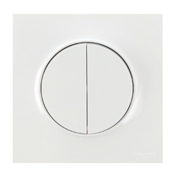 Schneider Odace - Va-et-vient + Poussoir Complet - 250V - Réf : S520285+ S520702