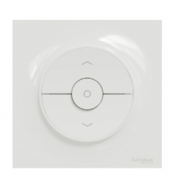 Schneider - Odace - interrupteur volet-roulant - 3 positions + plaque blanche - S520208+S520702