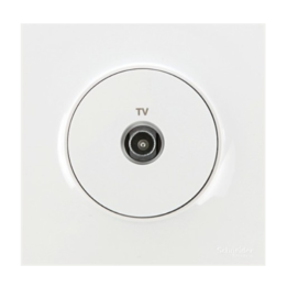 Schneider Odace - Prise TV simple Complet - Réf : S520445 + S520702