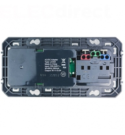 Legrand - Dooxie - LOT Prise de courant 2P+T Surface + chargeur 2 USB Type-A 3A précâblés + plaque - Réf : 600342+600802