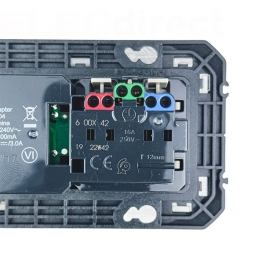 Legrand - Dooxie - LOT Prise de courant 2P+T Surface + chargeur 2 USB Type-A 3A précâblés + plaque - Réf : 600342+600802