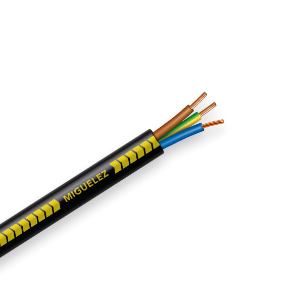 Câble rigide U-1000 R02V 3G2,5 - Couronne de 25 mètres - Réf : CABLER2V3G25C25