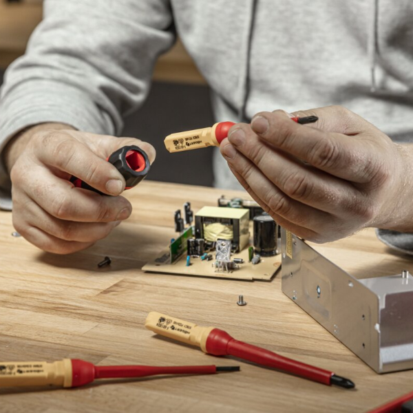 Hogert - Tournevis - jeu de 13 pièces - isolés 1000V - Réf : HT1S997