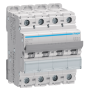 HAGER - Disjoncteur 4P - 10A - 25kA - Courbe D - 4M - Réf : NSN410