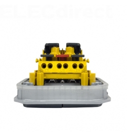 Legrand - Plexo - Commande double 10A - 3 fonctions - IP55 - IK08 - Gris - Réf : 069815L