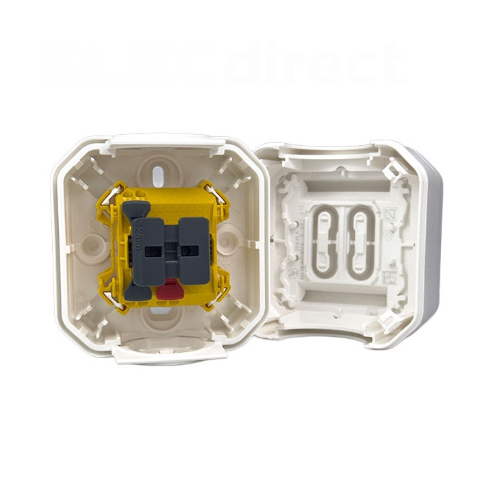 Legrand - Plexo - Interrupteur / Va-et-vient étanche prêt à poser saillie - 10AX - 250V - IP55 - IK08 - Blanc - Réf : 069751L