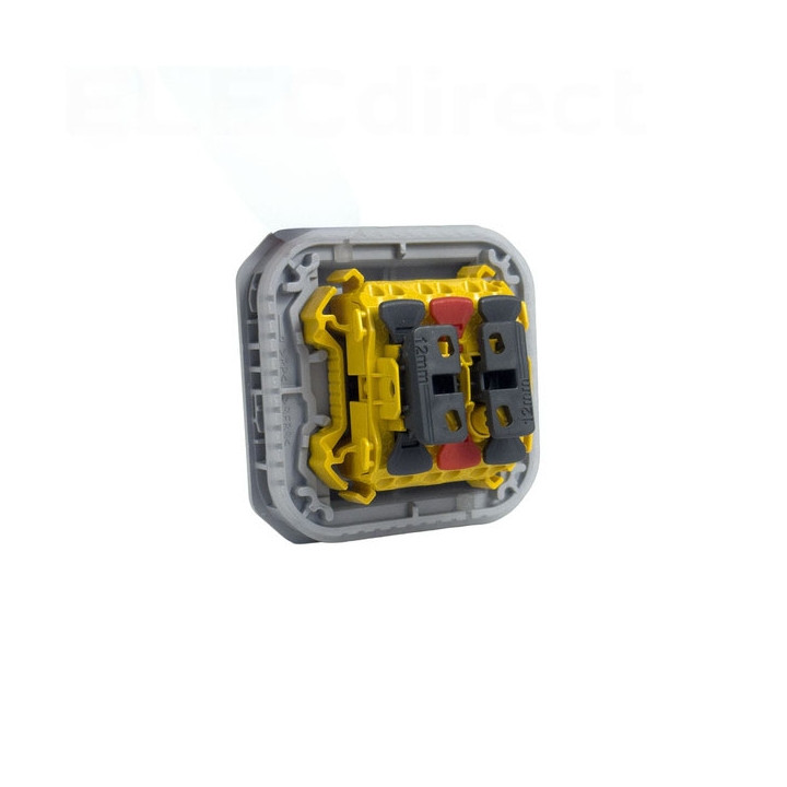 Legrand - Plexo - Transformeur réversible - 5 fonctions - étanche - IP55/IK08 - Gris - Réf : 069506L