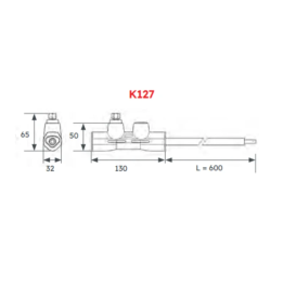 Michaud - 2 embouts réducteur - capacité d'arrivée de 25 à 95 mm² - section du fouet : 25 mm² - Réf : K127