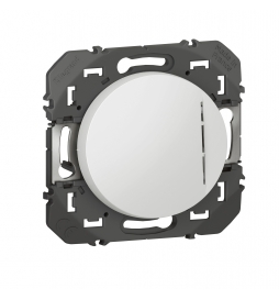 Legrand - Poussoir lumineux simple Dooxie - 6A - 250V - Finition Blanc - Réf : 600016