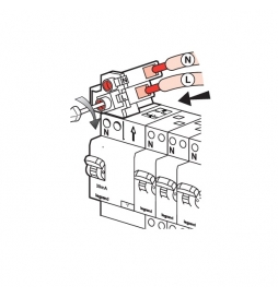 LEGRAND - ID DX3 2P - 63A - 30mA - Type A - alimentation câble - Réf : 411651+405209