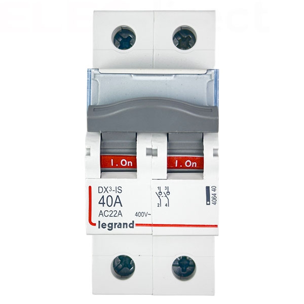 Legrand - DX3 Interrupteur-sectionneur Bipolaire - 40A - Réf : 406440