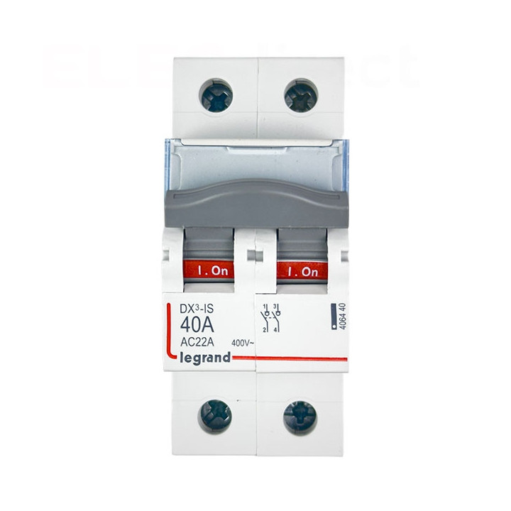 Legrand - DX3 Interrupteur-sectionneur Bipolaire - 40A - Réf : 406440