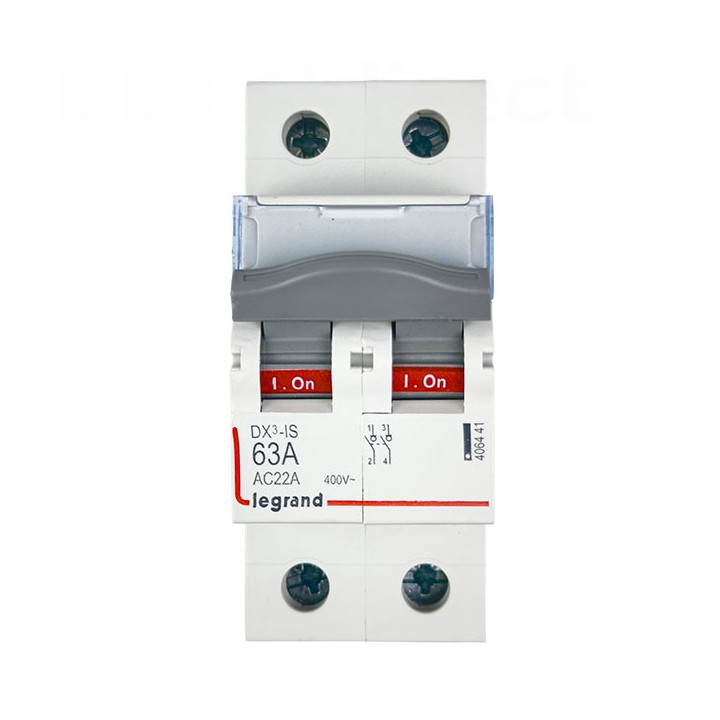 Legrand - DX3 Interrupteur-sectionneur Bipolaire - 63A - Réf : 406441