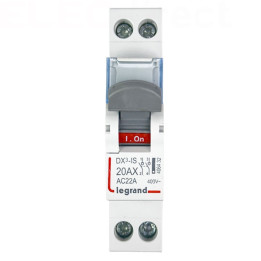 Legrand - DX3 Interrupteur-sectionneur Bipolaire - 20A - Réf : 406432