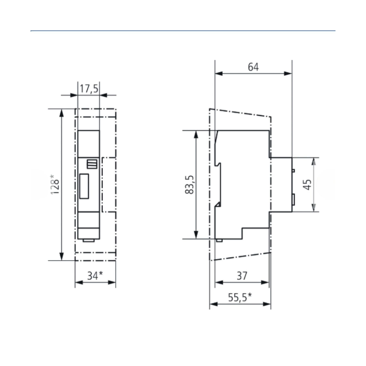 Theben - Minuterie modulaire 1 a 7 minutes - 16A - ELPA8 - Réf : 0080002