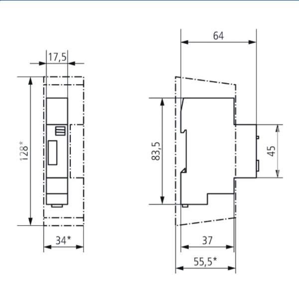 Theben - Minuterie modulaire 1 a 7 minutes - 16A - ELPA8 - Réf : 0080002