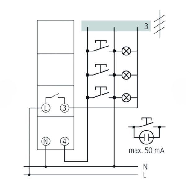 Theben - Minuterie modulaire 1 a 7 minutes - 16A - ELPA8 - Réf : 0080002
