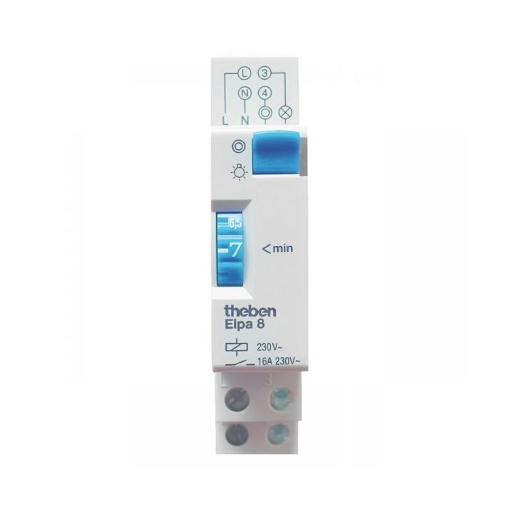 Theben - Minuterie modulaire 1 a 7 minutes - 16A - ELPA8 - Réf : 0080002