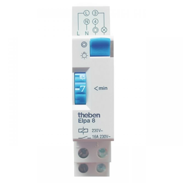 Theben - Minuterie modulaire 1 a 7 minutes - 16A - ELPA8 - Réf : 0080002