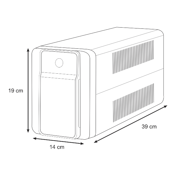 Schneider - Onduleur APC - Back-UPS - 1600 VA - tour - 230 V - 4 prises - AVR - Réf : BX1600MI-FR