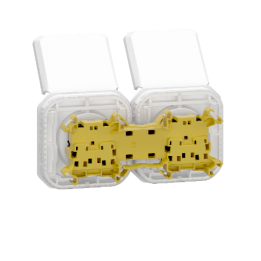 Legrand - Plexo - Double prise 2P+T - 16A - 250V - composable - précâblée - horizontale - IP55/IK08 - Réf : 069642L