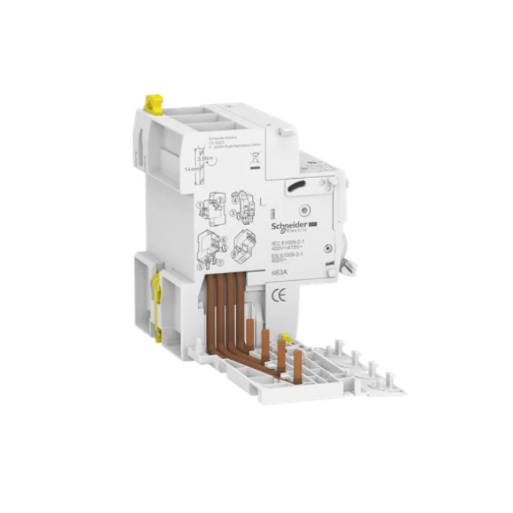 Schneider - Acti9 - iC60 - Bloc dif Vigi - 4P - 63A - 300mA - type AC - 400V - Réf : A9V14463