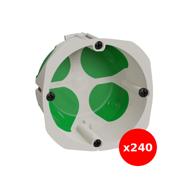 Eur'Ohm - Multifix Air - lot de 240 boîtes Ø67mm P47mm + scie cloche - Réf : IMT35231