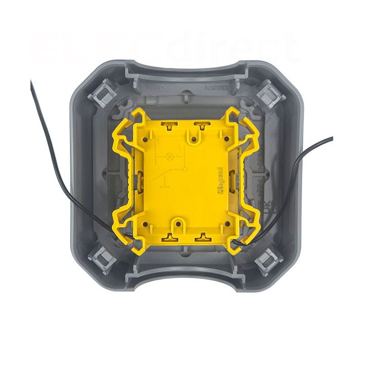 Legrand - Plexo - Bouton poussoir lumineux 10A - 250V - IP55/IK08 - Réf : 069722L