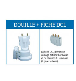 Douille et fiche DCL B22