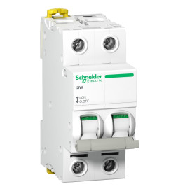 Schneider - Interrupteur-sectionneur bipolaire 63A - Acti9 - ISW - Réf : A9S65263