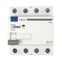 Digital Electric - Interrupteur différentiel 4P - 4x40A - 30mA - Type B - Réf : 03472