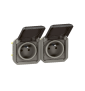 Legrand - Plexo L - Double prise 2P+T précâblée - 16A - 250V - composable - Anthracite - horizontale - IP55/IK08 - Réf : 069842L