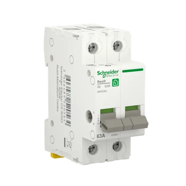 Schneider - Interrupteur-sectionneur 2P - 63A - RESI XP - Réf :R9PS263