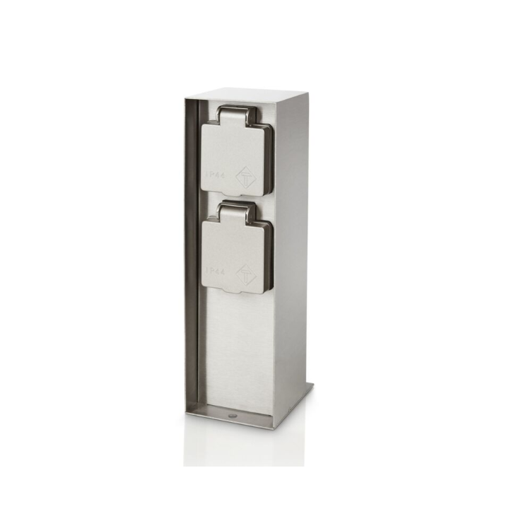 Philips - Poteau de jardin - IP44 - avec 2 prises 2P+T - 230V - Réf : 171084746