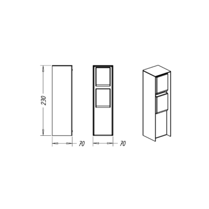 Philips - Poteau de jardin Inox - IP44 - avec 2 prises 2P+T - 230V - Réf : 171084746