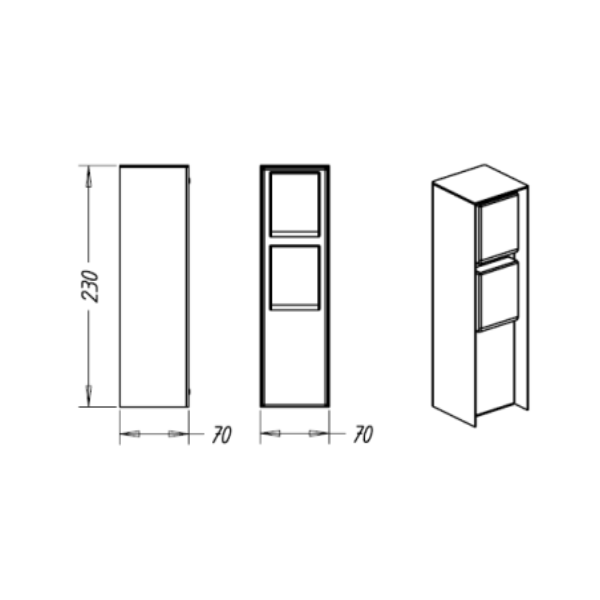 Philips - Poteau de jardin Inox - IP44 - avec 2 prises 2P+T - 230V - Réf : 171084746
