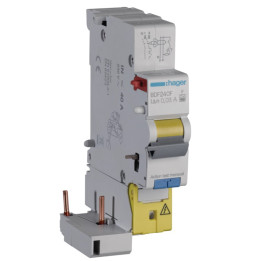 Hager - Disjoncteur 40A courbe C avec Bloc différentiel 40A type F - Réf : BDF240F + MJT740