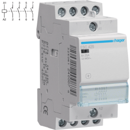 Hager - Contacteur - 25A - 4F - 230V - sans commande manuelle - Réf : ESC425