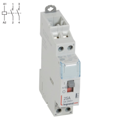 Legrand - Contacteur de puissance - 63A - 4F - 230V - bobine 24V - à commande manuelle - Réf : 412514