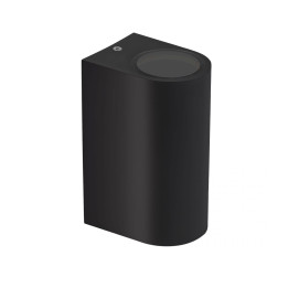 Spectrum - Applique murale extérieure - Parete - GU10x2 bi-directionnelle noir - IP54, 2x20W max - Réf : SLIP007006