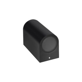 Spectrum - Applique murale extérieure - Parete - GU10x2 bi-directionnelle noir - IP54, 2x20W max - Réf : SLIP007006