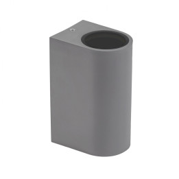 Spectrum - Applique murale extérieure - Parete - GU10x2 bi-directionnelle gris- IP54, 2x6W max. - A++ - Réf : SLIP007008