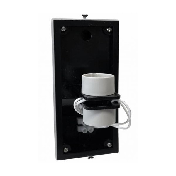 Spectrum - Applique murale extérieure - Parete - GU10x2 bi-directionnelle gris- IP54, 2x6W max. - A++ - Réf : SLIP007008