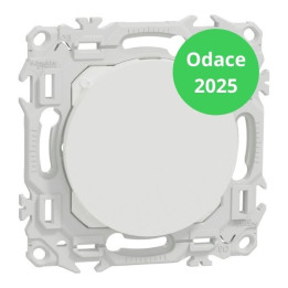 Schneider - Odace 2025 - Obturateur - pré-perçage pour sortie de câble - blanc craie - Réf : S920666
