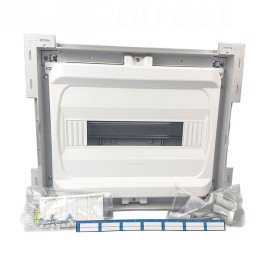 Digital electric - Coffret encastré vide - IP40 porte métal extra plate - 1 rangée - 14 mod - Réf : 07432
