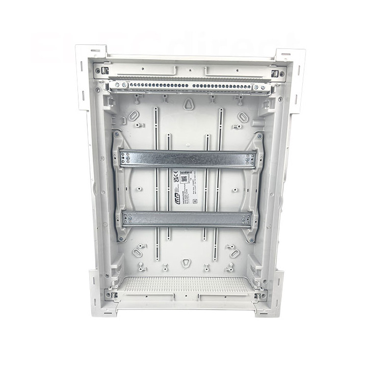 Digital electric - Coffret encastré vide - IP40 porte métal extra plate - 2 rangées - 28 mod - Réf : 07434