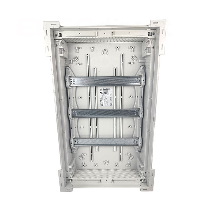 Digital Electric - Coffret encastré vide - IP40 porte métal extra plate - 3 rangées - 42 mod - Réf : 07436
